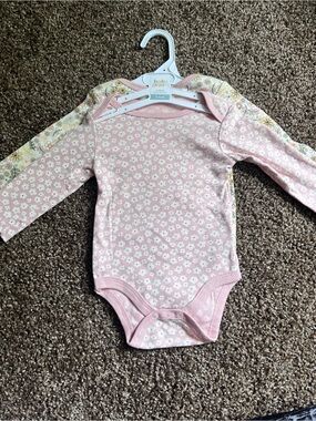 Baby Gear 2pack Floral Long-Sleeve Bodysuits